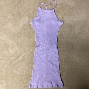 Lilac Ribbed Dress
